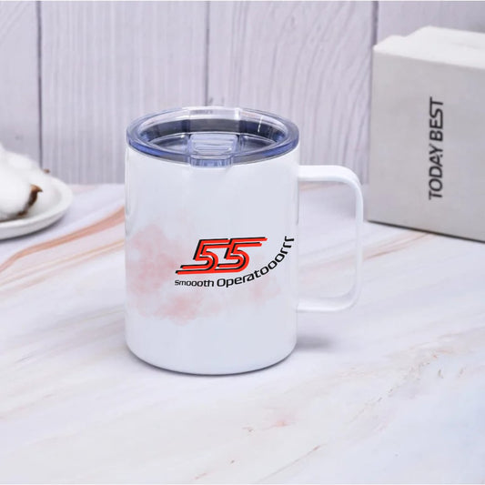 Ferrari Formula one travel coffee mug - Carlos Sainz - smooth operator - F1 Merch - Pitlane Merch