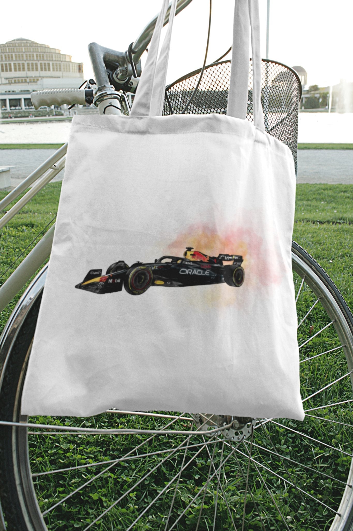 Eco-friendly tote bags redbull formula one